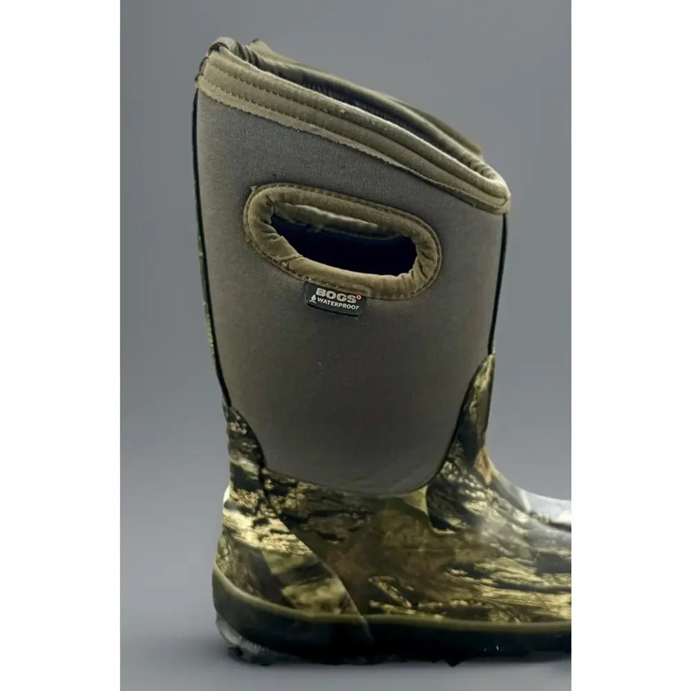 Bogs Kids Waterproof Camo Rain Boots Youth Size 10 Neoprene Pull On